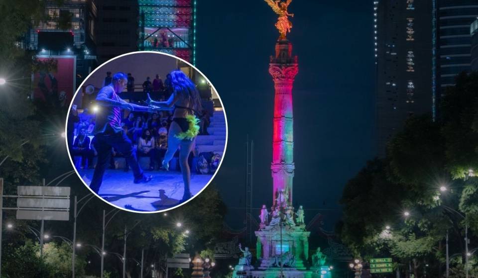 Today there will be a massive sonidero dance party at the Angel of Independence after the Mexico vs. South Korea match