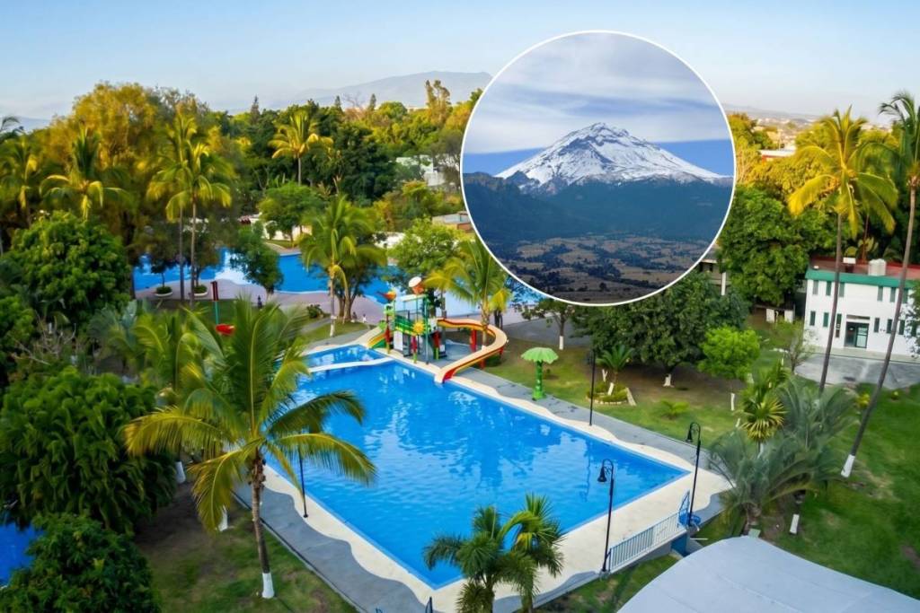 El Almeal Spa: Spring-fed pools with water from Popocatépetl