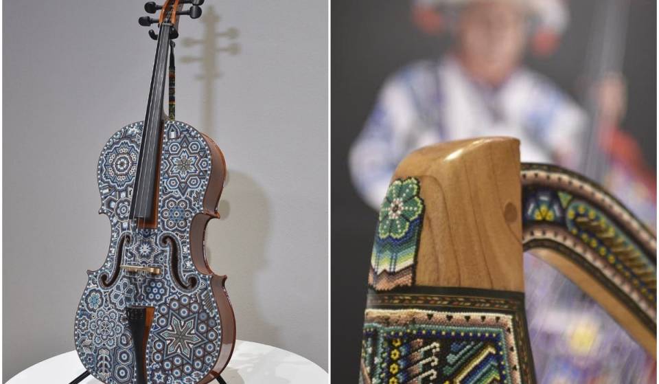 Musical instruments adorned with Wixárika art make up this new exhibition in Mexico City’s Historic Center