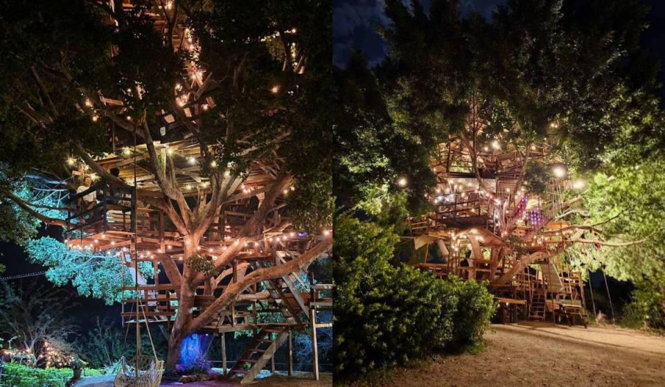 This restaurant is set in a massive treehouse: you can eat burgers in the treetop and enjoy a breathtaking view