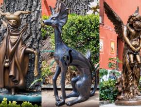 Esta es la escultura de Leonora Carrington y las piezas de bronce que fueron robadas de una iglesia en San Cosme: su valor supera los 150 mil pesos