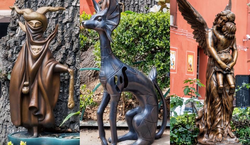 This is the sculpture of Leonora Carrington and the bronze pieces that were stolen from a church in San Cosme: their value exceeds 150,000 pesos