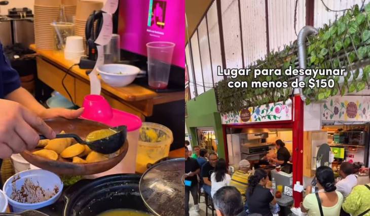 Tortas de chilaquiles y porciones abundantes desde $150: el local de desayunos en el Mercado de Coyoacán al que entras directo por la Puerta 3