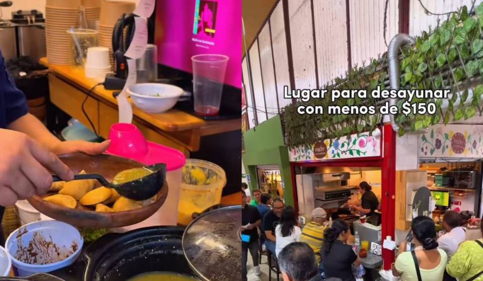 Tortas de chilaquiles y porciones abundantes desde $150: el local de desayunos en el Mercado de Coyoacán al que entras directo por la Puerta 3