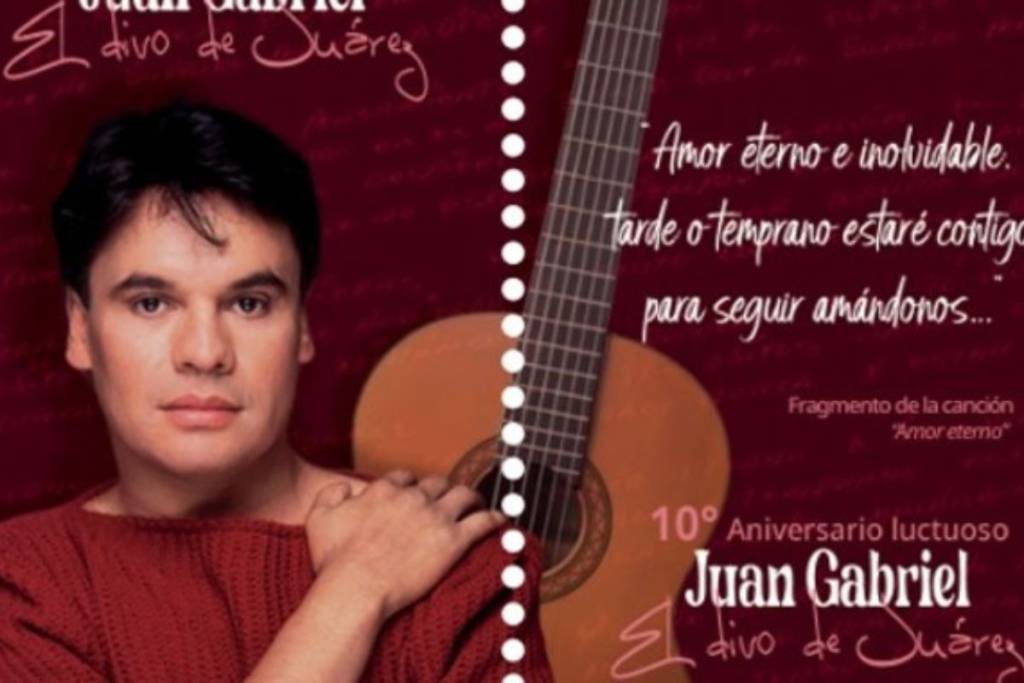 estampilla postal Juan Gabriel 2026