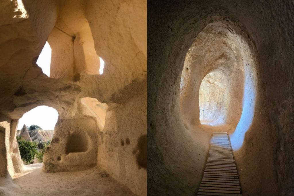 the underground cities of Cappadocia, Turkey