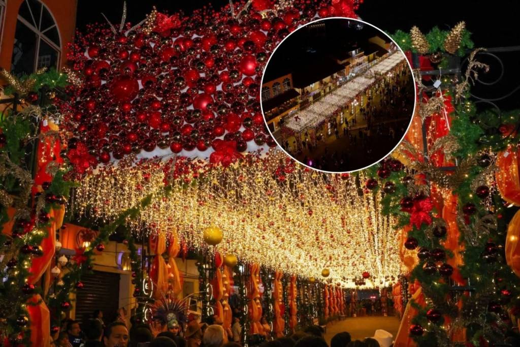Callejón de la eterna Navidad en Chignahuapan