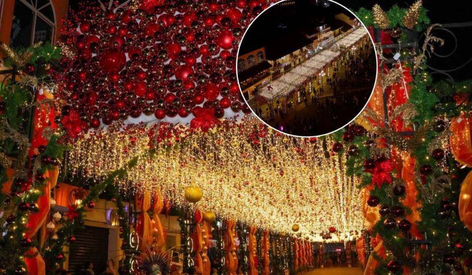 The “Alley of Eternal Christmas” is lit up with half a million lights: it’s less than 3 hours from Mexico City