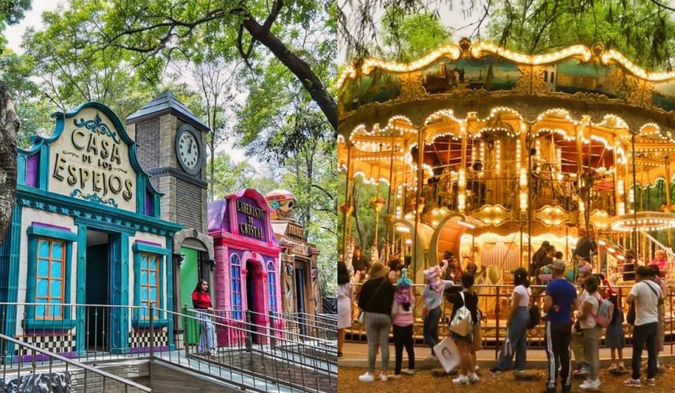 A crystal maze, zip lines, and a Venetian carousel: this is the renovated Garden of Mirrors in Chapultepec