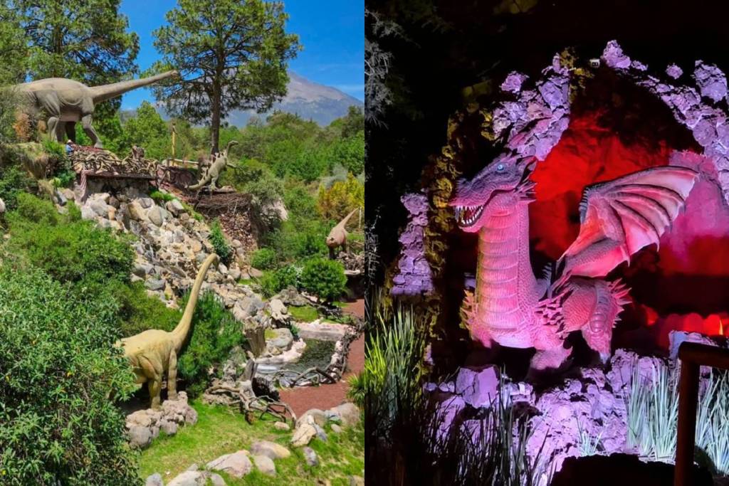 volcanic park dinosaurs puebla