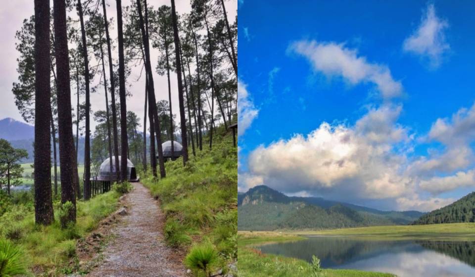 ¿Domos con chimenea frente al lago? Este glamping está cerca de Valle de Bravo