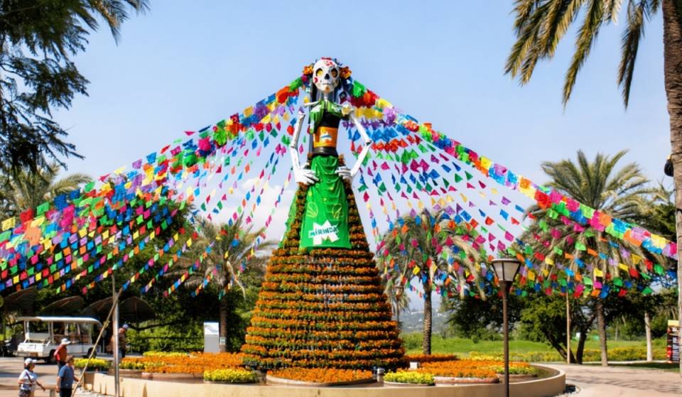 ¡Una Catrina Gigante entre miles de flores! Así será Tlalmanalli 2026 en Jardines de México