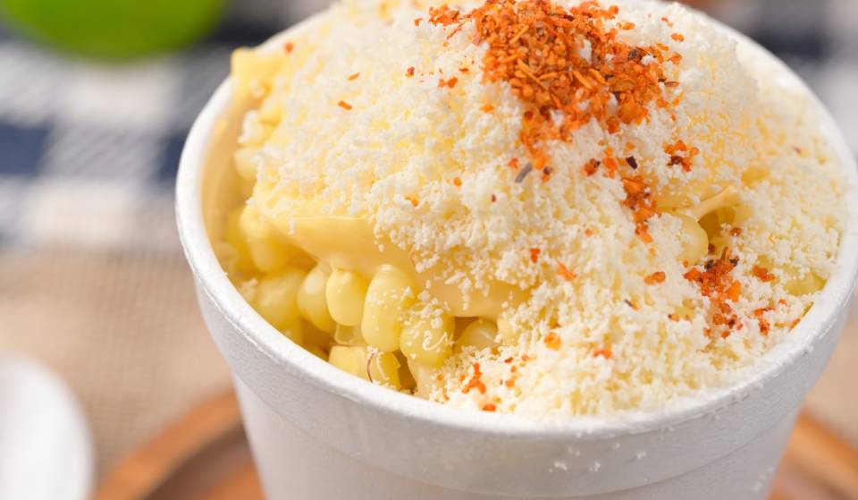 Esquites, roasted corn, and quelites at the Corn and Agrobiodiversity Fair in Chapultepec Forest
