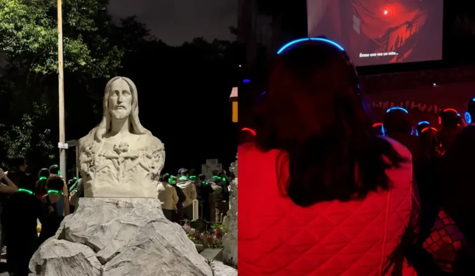 Cine de terror en el Panteón de Dolores de CDMX
