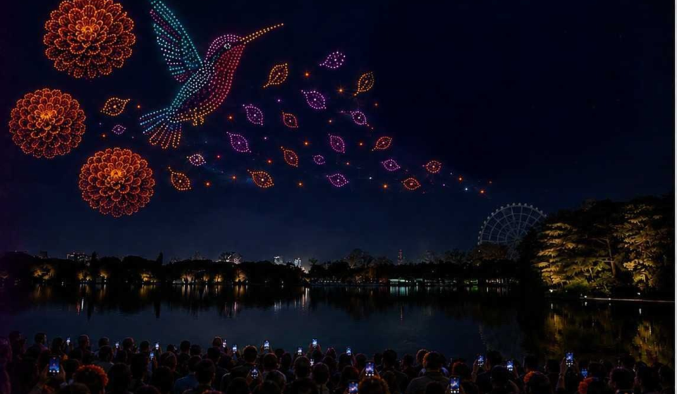 Chapultepec Forest will host a drone show for the Day of the Dead