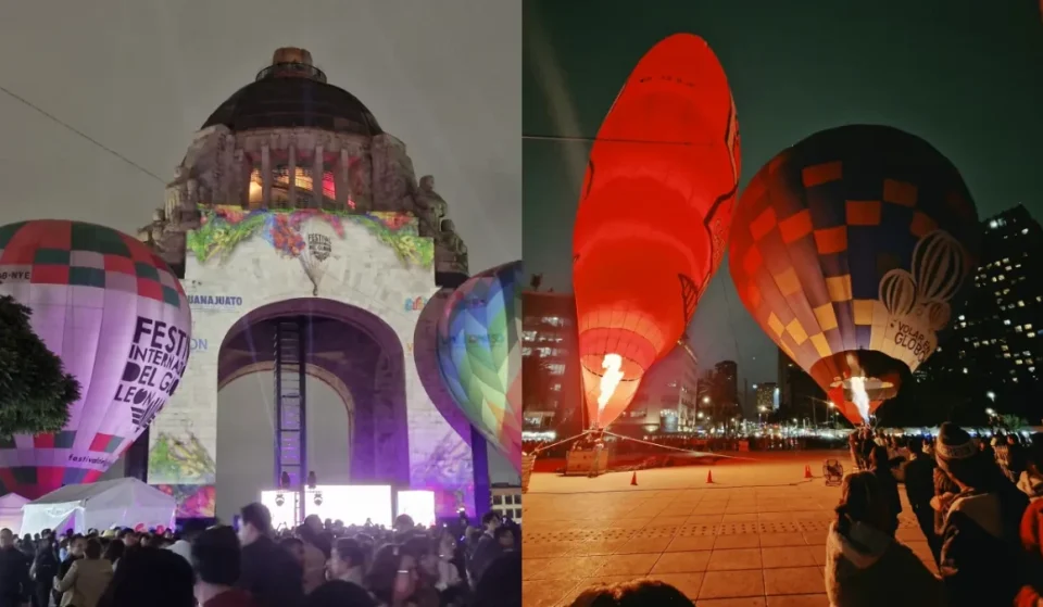 Globos aerostáticos en el Monumento a la Revolución: video