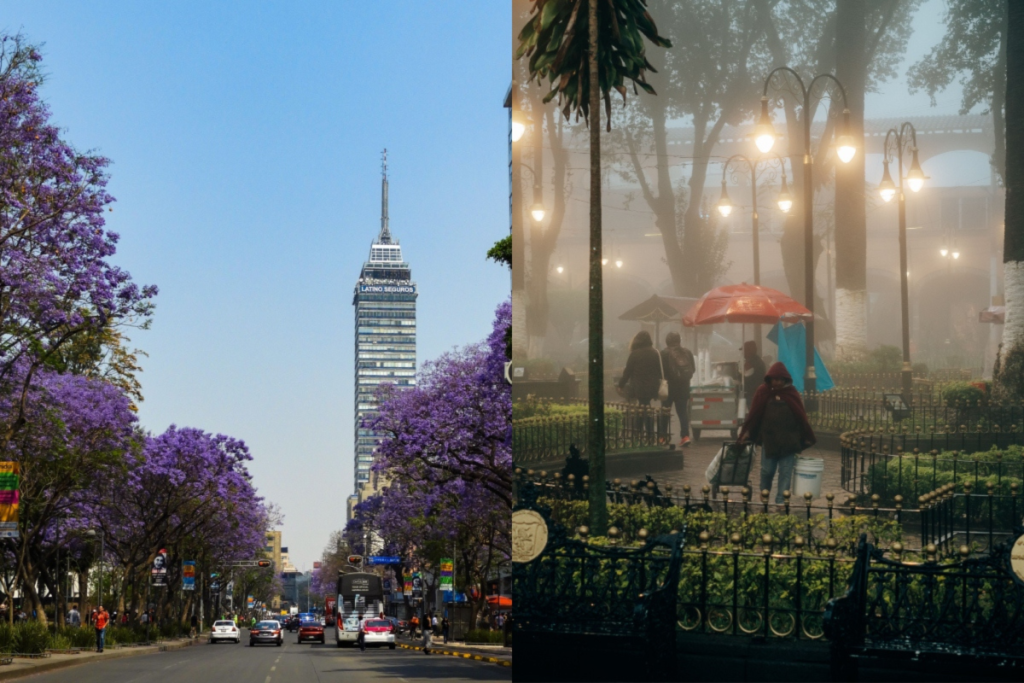 Where is it coldest in Mexico City?