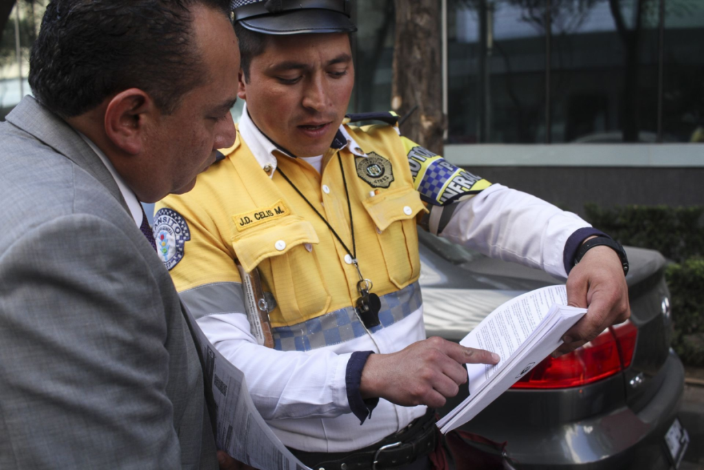 estafa en multas de tránsito