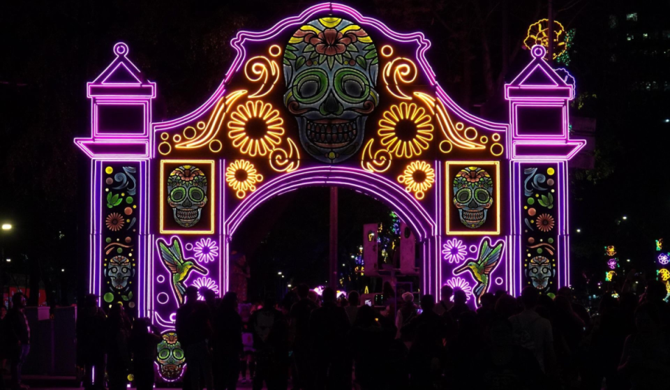 Monumental catrinas, xoloitzcuintles, and cempasúchil: Paseo de la Reforma will feature a light installation for Day of the Dead 2026
