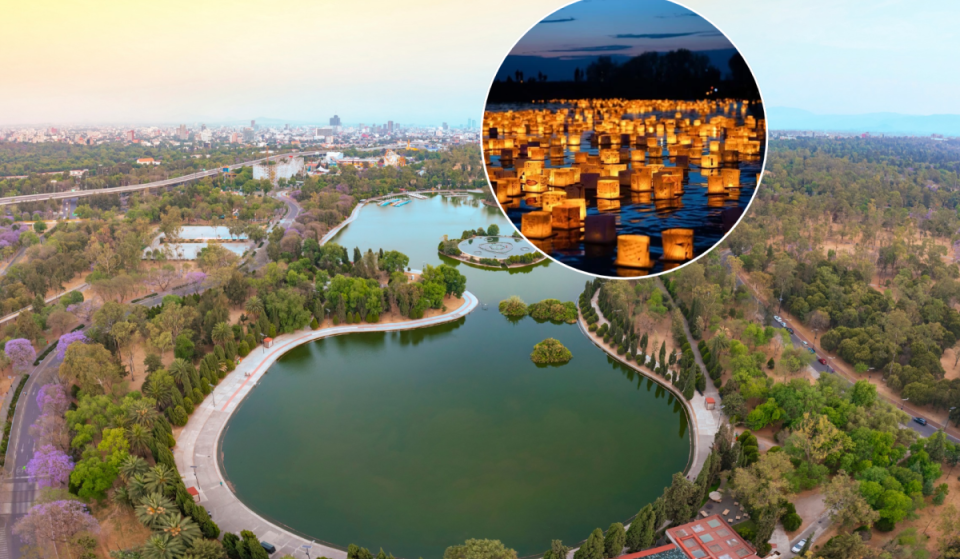 Chapultepec transforms into a “mini Thailand” for the Day of the Dead: thousands of floating candles will illuminate Mexico City for three nights