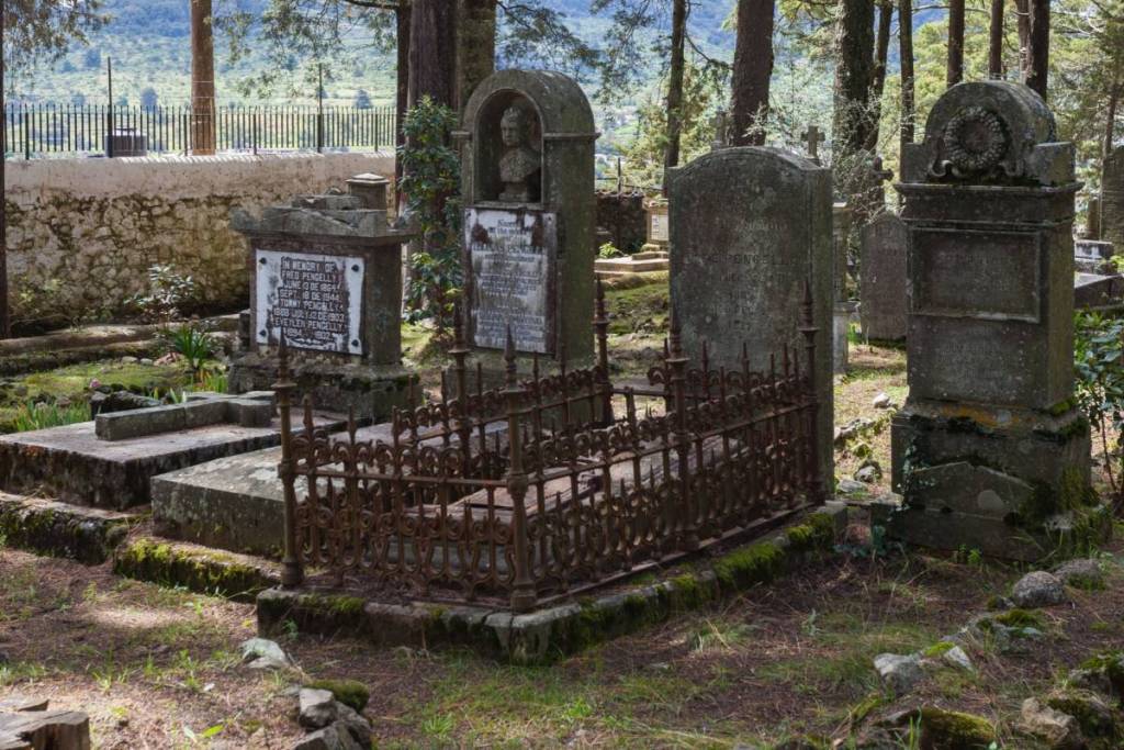 the Royal English Cemetery on Mount Hidalgo