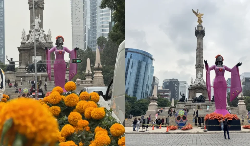 Video de catrinas gigantes en Paseo de la Reforma CDMX