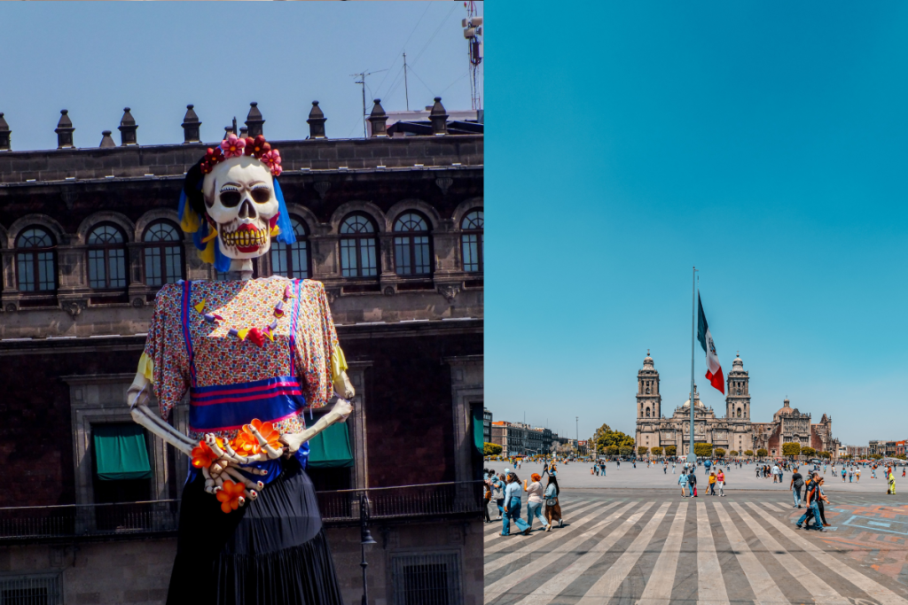 Monumental Catrina in the Zócalo