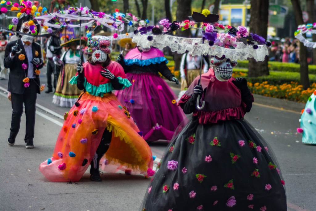 Desfile de catrinas en Coyoacán