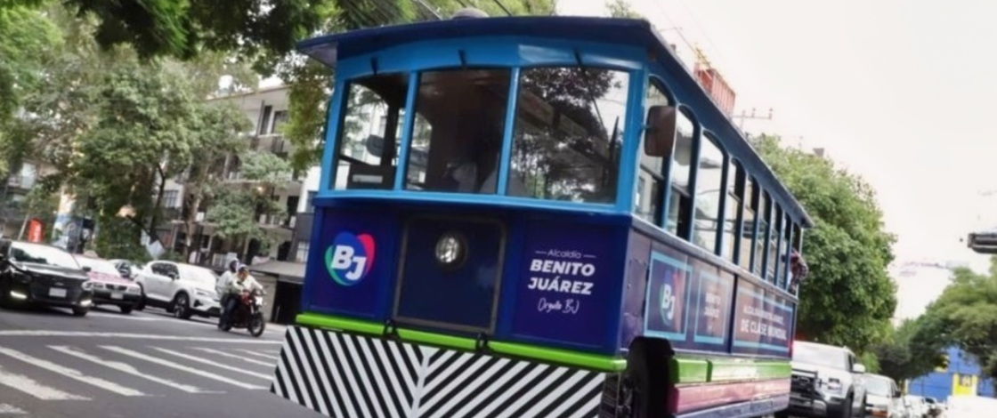 El nuevo tranvía gratuito de la CDMX con rutas dedicadas al pan, los tacos y los barrios históricos de Benito Juárez