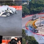 Video of Checo Pérez on Reforma: F1 Donuts in Mexico City