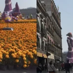 Catrina monumental en el Zócalo de la CDMX