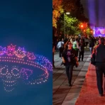 Show de drones por el Día de Muertos en Chapultepec