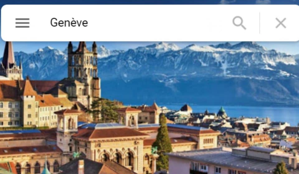 Insolite : Google Maps affiche une photographie de Lausanne pour illustrer la ville de Genève !