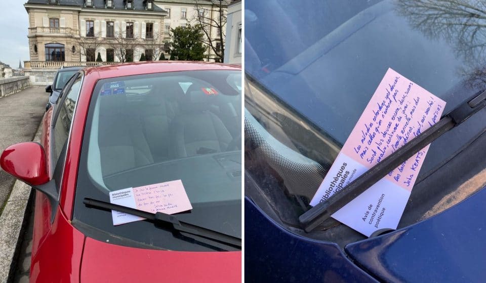 Les Bibliothèques municipales de Genève distribuent des contraventions poétiques !