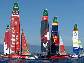 Le Lac Léman va se transformer en circuit nautique géant avec des catamarans capables d’atteindre les 100 km/h – tout savoir sur le SailGP de Genève