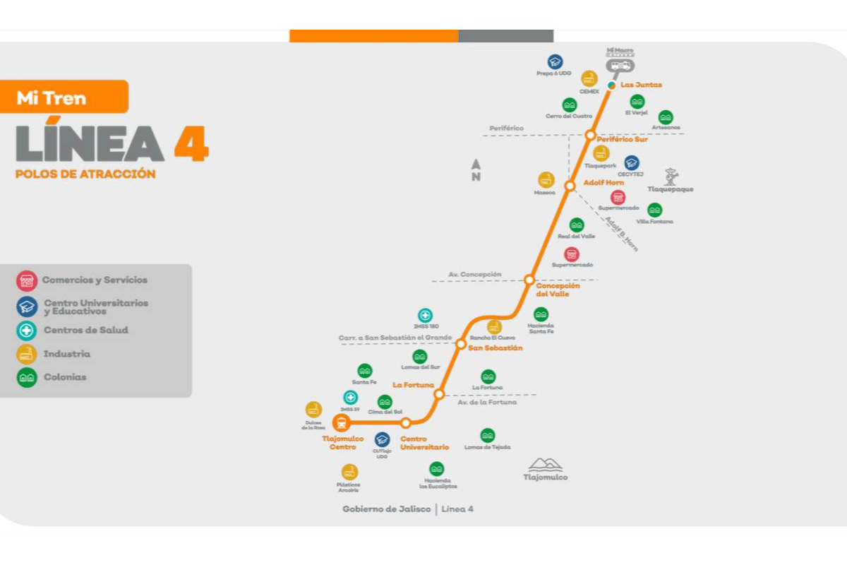 Ya comenzó la construcción de la Línea 4 del Tren Ligero