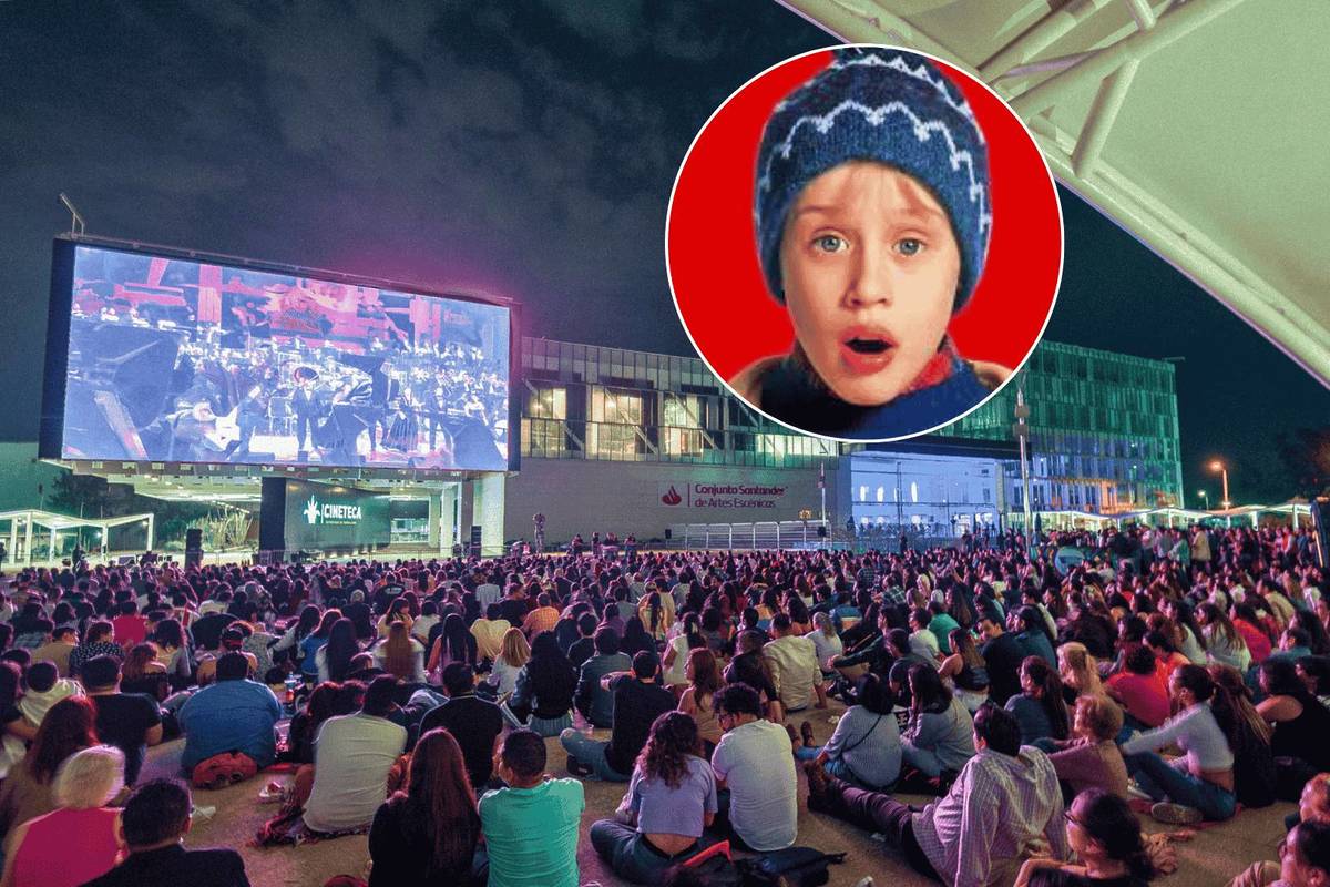 Maratón navideño de cine al aire libre en la Pantalla Bicentenario