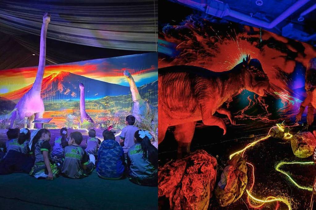 Giant dinosaur exhibition in Guadalajara