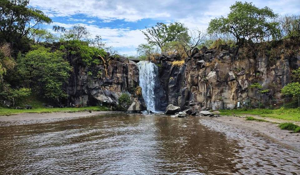 The natural waterfall resort near Guadalajara where you can swim, camp, and spend the day from $100