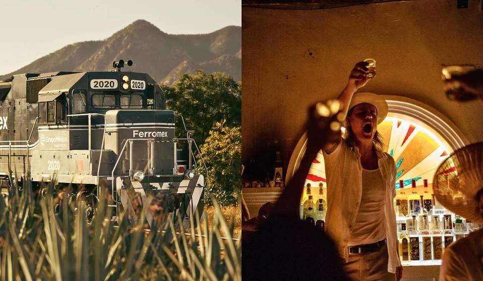A huge party aboard the Tequila Express to celebrate the eighth anniversary of the Gallo Altanero bar