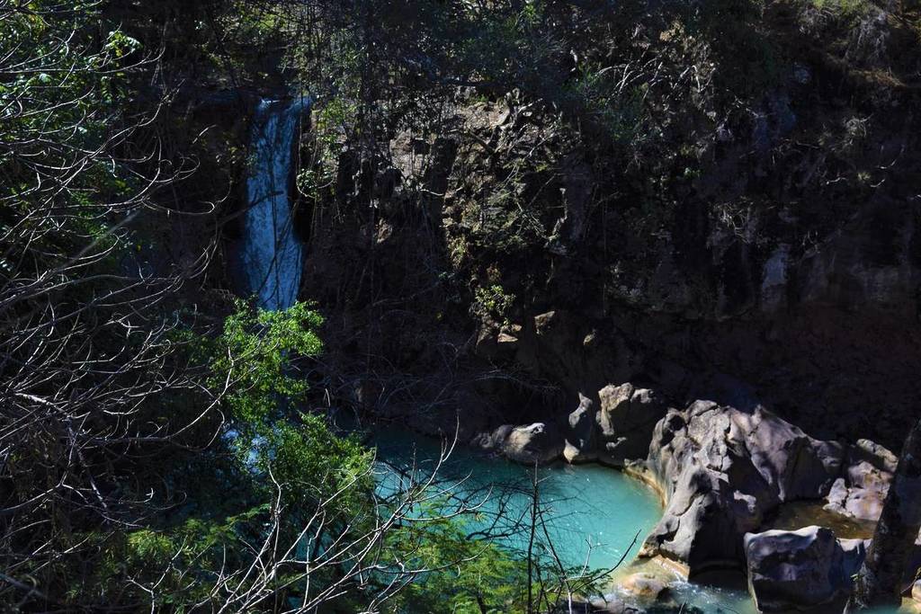 cañón aquetzalli agua turquesa
