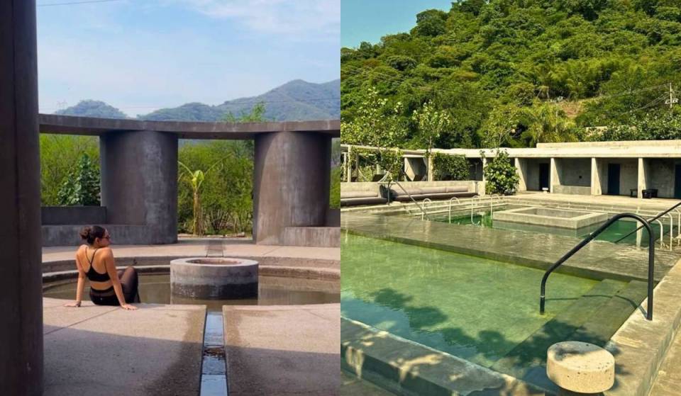 Escápate a estas aguas termales de 40° con day pass desde $480: 19 piletas, temazcal, barro y vapor