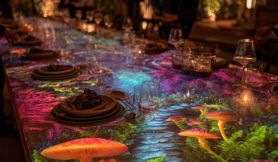 Meet Indianapolis’ ‘Sensory Feast’—The Immersive 3-Course Dinner Where The Table Transforms Into A Virtual World