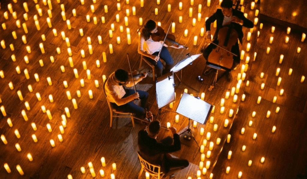 Des concerts à la bougie sur le thème des musiques de films sous le Chapitô de Lille !