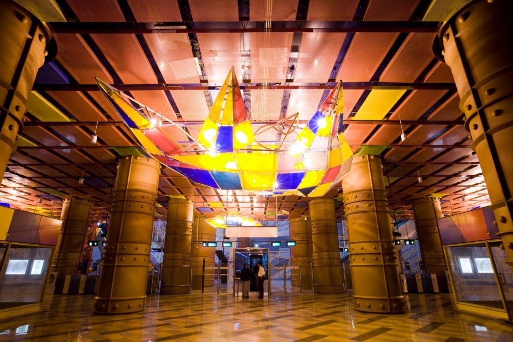 estación de metro de olaias en lisboa