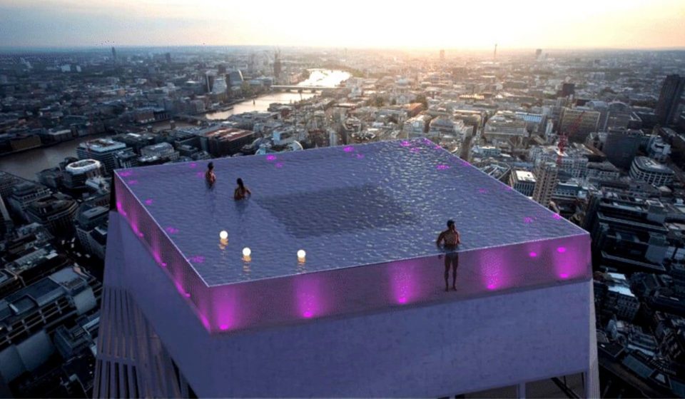 Londres vai ter a primeira piscina do mundo instalada num rooftop, com vista de 360°
