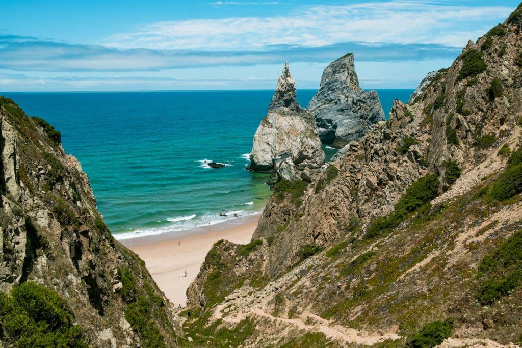 playas secretas, playa de Ursa en Sintra