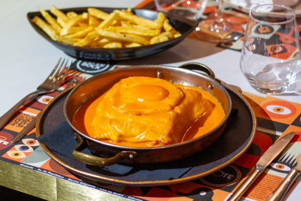 la francesinha en el restaurante DOTE