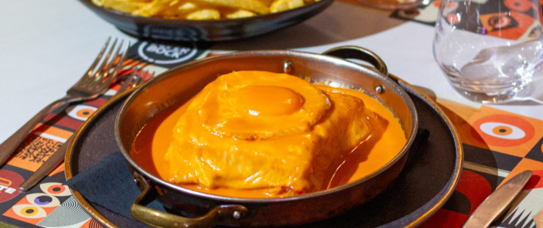 francesinha no restaurante DOTE