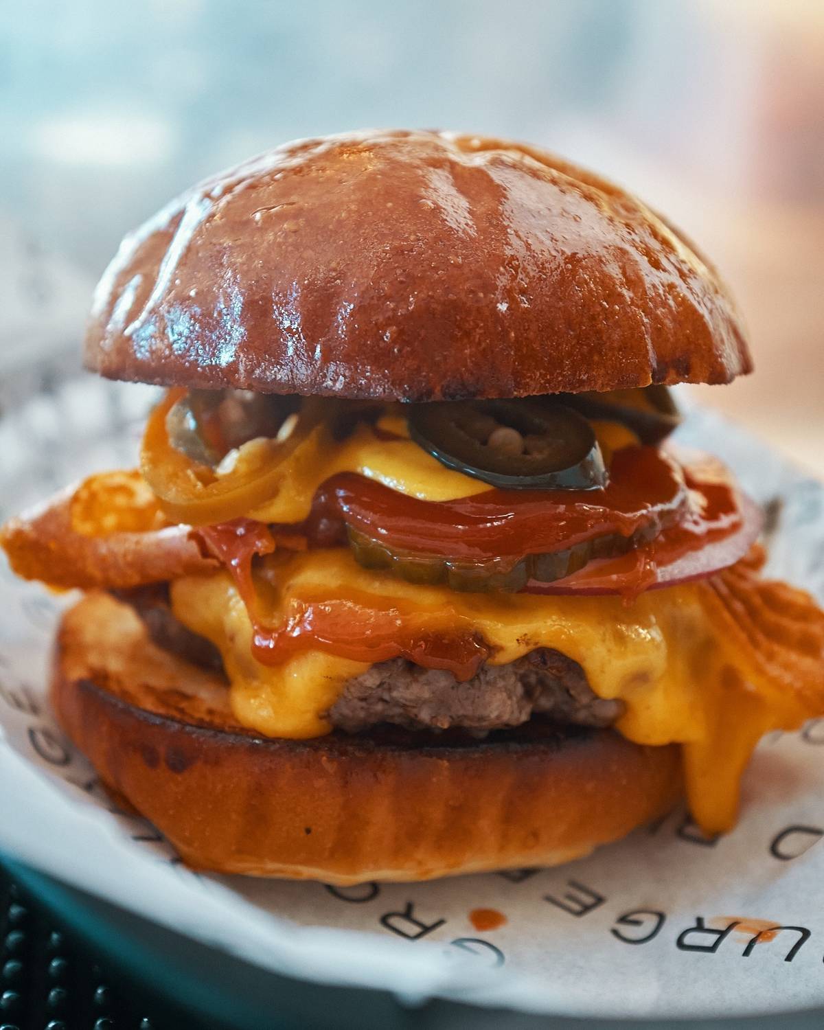 American Cheeseburger no Ground Burger